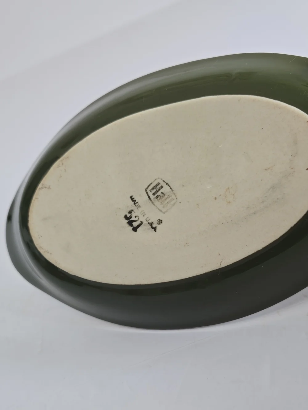 Vintage Set Of 2 Hall 529 & 521 Oval Au Gratin Casserole Dish USA Brown Green
